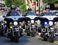 Police Officers on Motorcycles